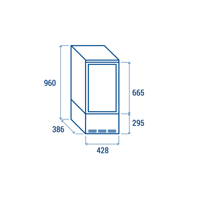 Хладилна витрина, +2°C до +12°C, 78 л, различни цветове - kuhnensko.com Хладилна витрина, +2°C до +12°C, 78 л, различни цветове