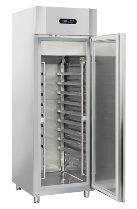 Нискотемпературен хладилен шкаф 600х400, INOX, 550 л - kuhnensko.com Нискотемпературен хладилен шкаф 600х400, INOX, 550 л