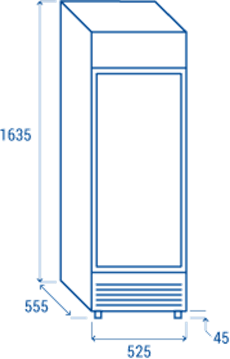 Хладилни витрини за напитки с панел, 300 л, различни цветове