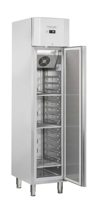 Нискотемпературен хладилен шкаф  с 1 врата, GN 1/1, клас D, INOX