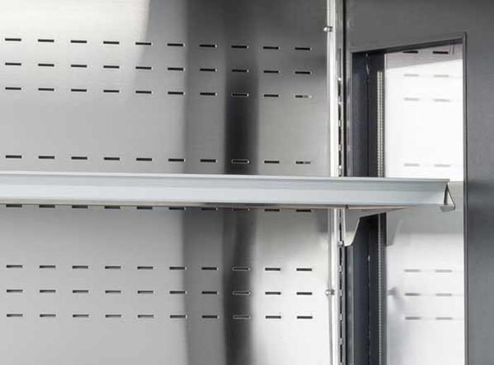 Хладилна витрина, крайстенна с плъзгащи врати, различни ширини - kuhnensko.com Хладилна витрина, крайстенна с плъзгащи врати, различни ширини