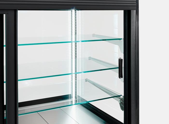 Хладилна витрина, статична, +2ºС до +6ºС, L=1000 мм, клас С