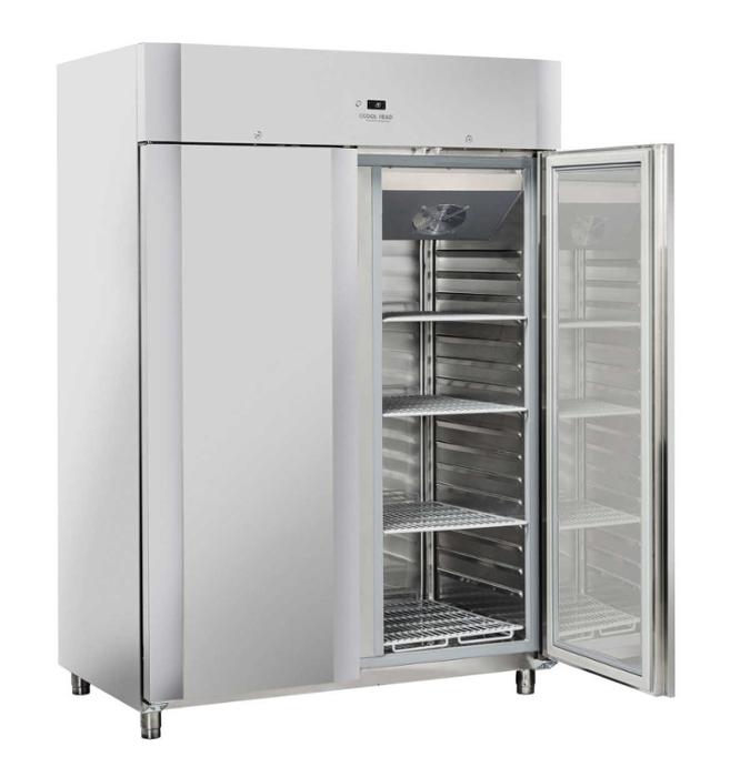 Нискотемпературен хладилен шкаф с 2 врати, GN 2/1, клас D, INOX