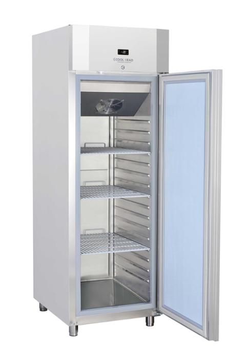 Среднотемпературен хладилен шкаф с 1 врата, 530х550 мм, клас D, INOX - kuhnensko.com Среднотемпературен хладилен шкаф с 1 врата, 530х550 мм, клас D, INOX