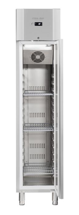 Нискотемпературен хладилен шкаф с 1 врата, GN 1/1, клас D, INOX - kuhnensko.com Нискотемпературен хладилен шкаф с 1 врата, GN 1/1, клас D, INOX