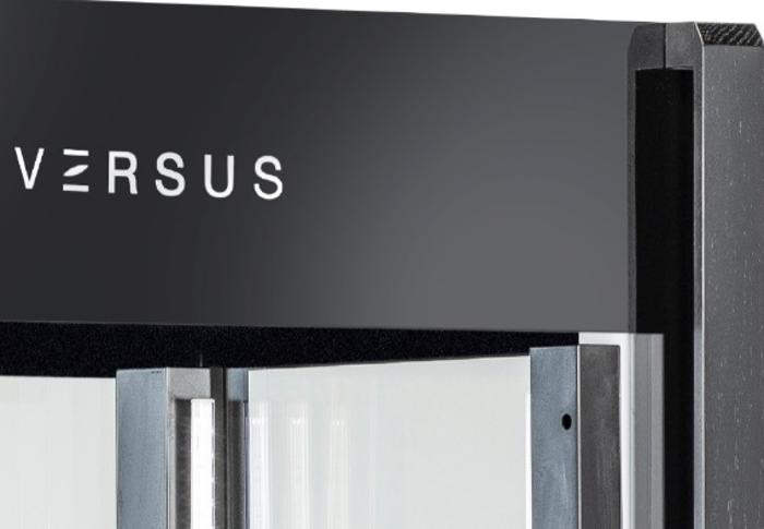 Хладилна витрина за вино с 1 врата, 440 л, черна, клас А