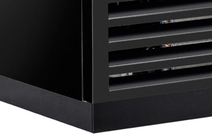 Хладилна витрина за вино с 1 врата, 440 л, черна, клас А