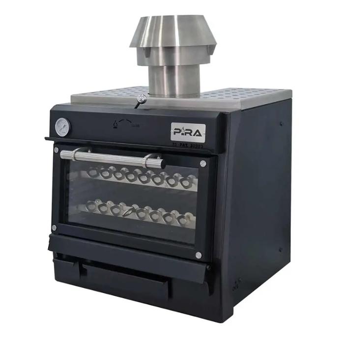 Фурна-барбекю на дървени въглища PIRA-70 BLACK AB, настолна - kuhnensko.com Фурна-барбекю на дървени въглища PIRA-70 BLACK AB, настолна