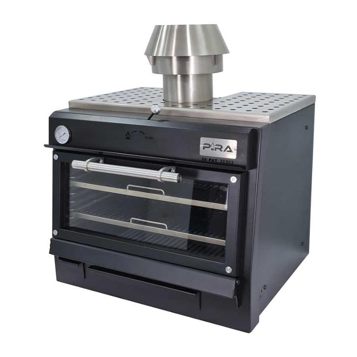 Фурна-барбекю на дървени въглища PIRA-80 BLACK AB, настолна - kuhnensko.com Фурна-барбекю на дървени въглища PIRA-80 BLACK AB, настолна