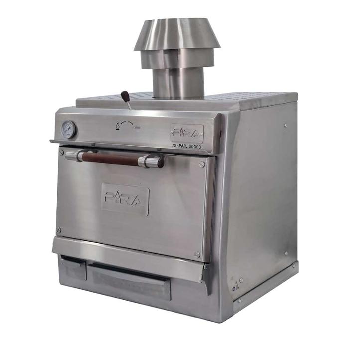Фурна-барбекю на дървени въглища PIRA-70 SILVER SD, настолна - kuhnensko.com Фурна-барбекю на дървени въглища PIRA-70 SILVER SD, настолна