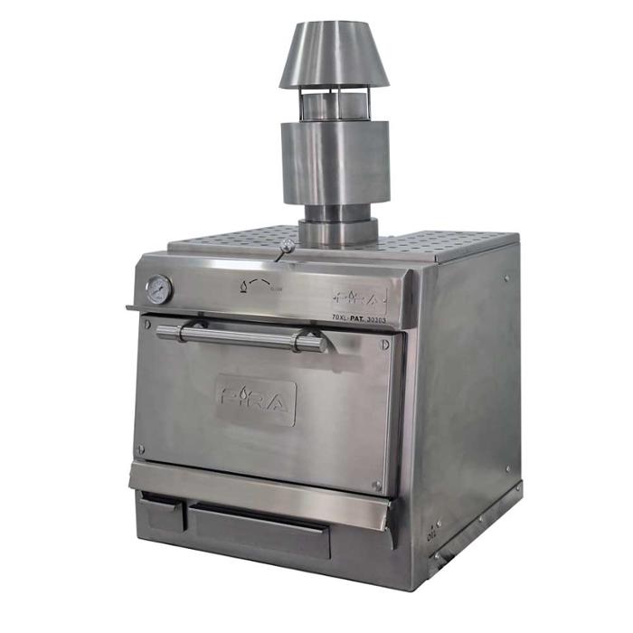 Фурна-барбекю на дървени въглища PIRA-70 XL SILVER SD, настолна - kuhnensko.com Фурна-барбекю на дървени въглища PIRA-70 XL SILVER SD, настолна