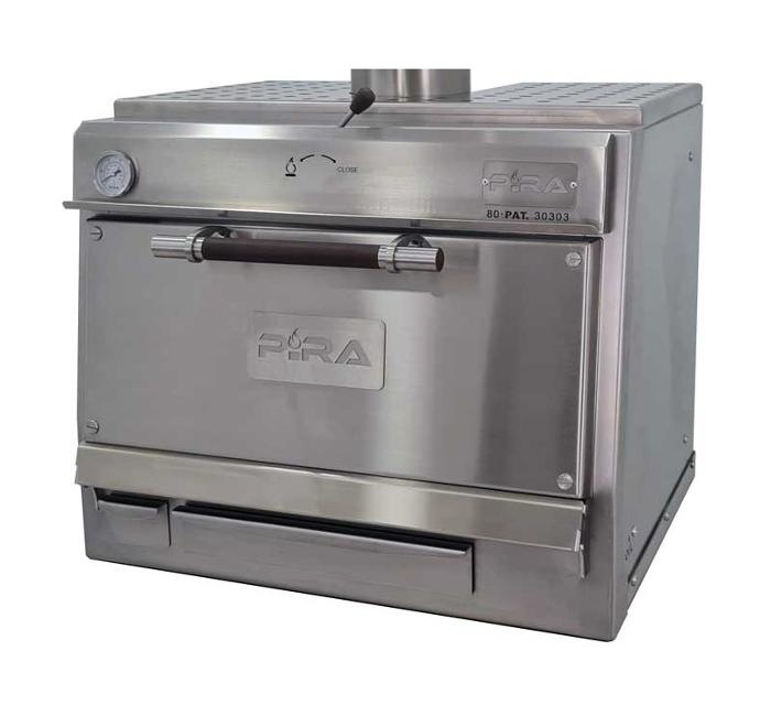 Фурна-барбекю на дървени въглища PIRA-80 SILVER SD, настолна - kuhnensko.com Фурна-барбекю на дървени въглища PIRA-80 SILVER SD, настолна