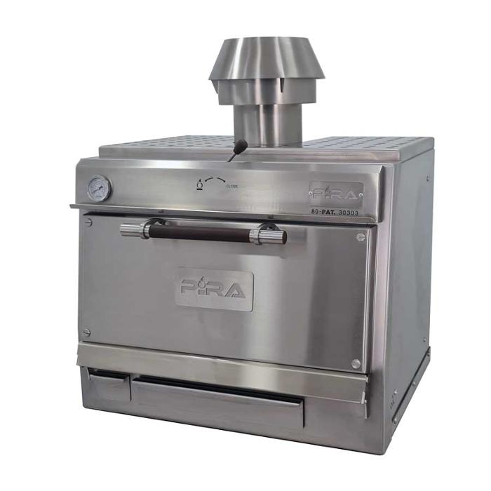 Фурна-барбекю на дървени въглища PIRA-80 SILVER SD, настолна - kuhnensko.com Фурна-барбекю на дървени въглища PIRA-80 SILVER SD, настолна