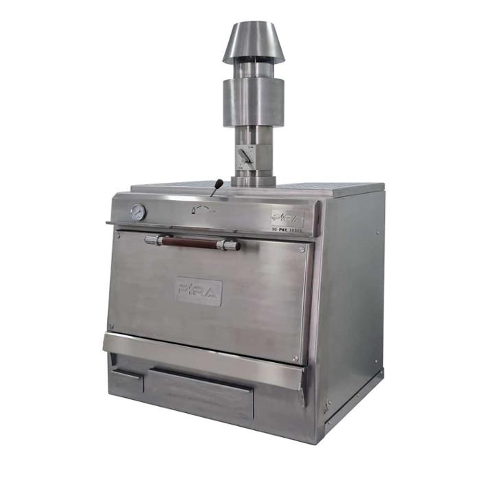 Фурна-барбекю на дървени въглища PIRA-90 SILVER SD, настолна - kuhnensko.com Фурна-барбекю на дървени въглища PIRA-90 SILVER SD, настолна