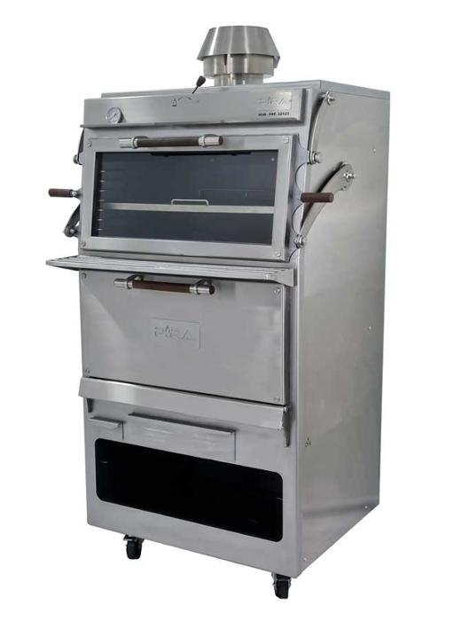 Фурна-барбекю на дървени въглища PIRA-90 D SILVER, свободно стояща - kuhnensko.com Фурна-барбекю на дървени въглища PIRA-90 D SILVER, свободно стояща