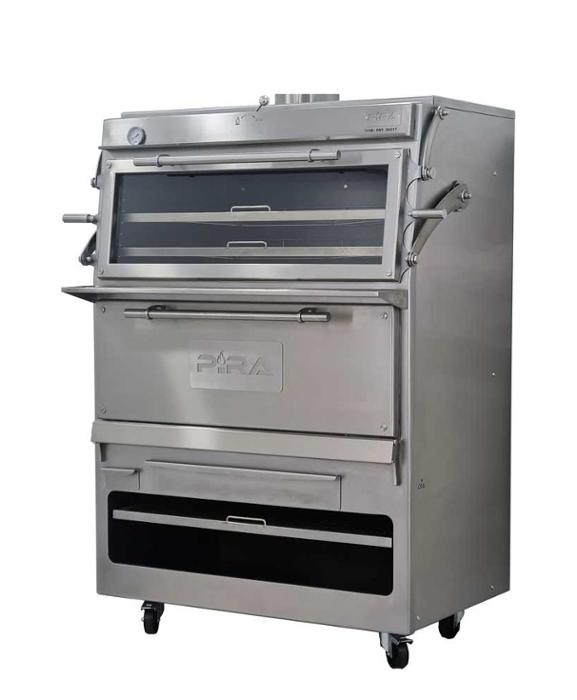 Фурна-барбекю на дървени въглища PIRA-120 D SILVER, свободно стояща - kuhnensko.com Фурна-барбекю на дървени въглища PIRA-120 D SILVER, свободно стояща