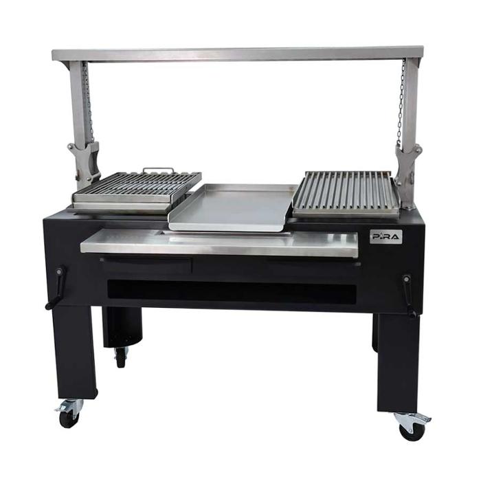 Грил на дървени въглища PIRA BBQ COMBI LUX 150, свободно стоящ