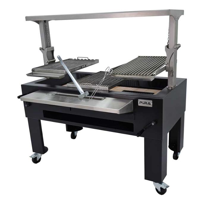 Грил на дървени въглища PIRA BBQ COMBI LUX 150, свободно стоящ