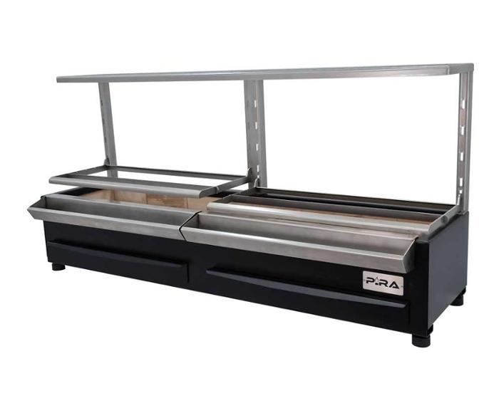 Грил на дървени въглища PIRA Robata ESP 160 LUX BASIC, настолен - kuhnensko.com Грил на дървени въглища PIRA Robata ESP 160 LUX BASIC, настолен