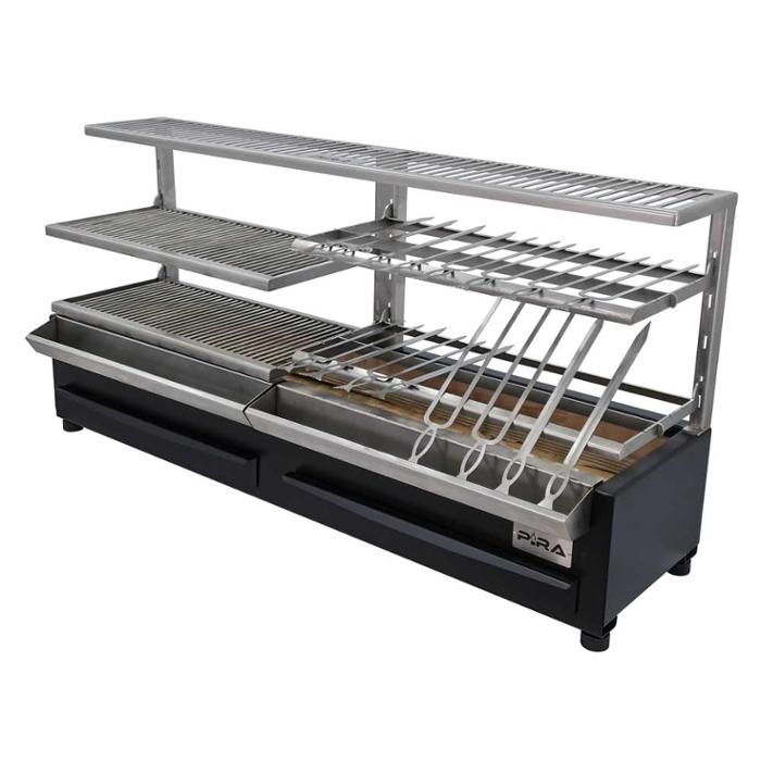 Грил на дървени въглища PIRA Robata ESP 160 LUX BASIC, настолен