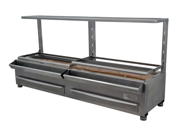 Грил на дървени въглища PIRA Robata ESP 160 SILVER BASIC, настолен - kuhnensko.com Грил на дървени въглища PIRA Robata ESP 160 SILVER BASIC, настолен
