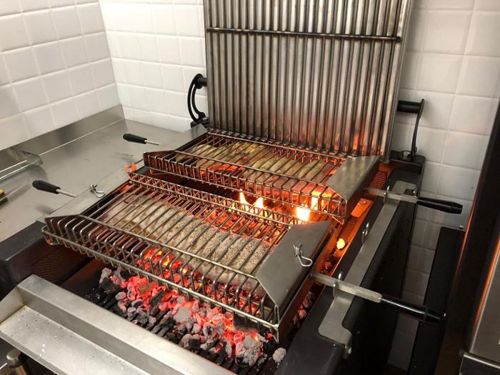 Грил на дървени въглища PIRA Robata ESP 160 LUX COMPLET, настолен
