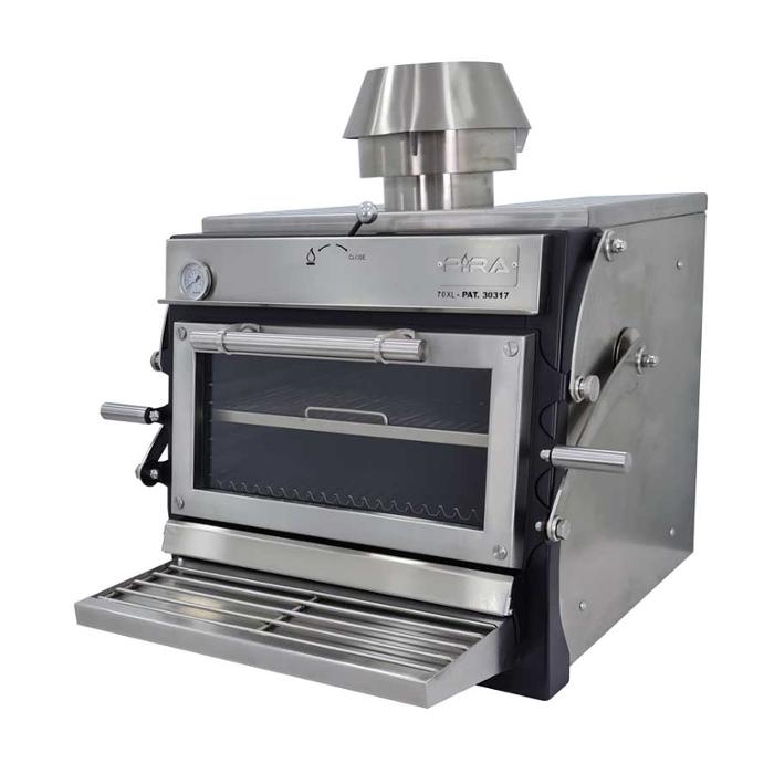 Фурна-барбекю на дървени въглища PIRA-70 XL LUX ED, настолна - kuhnensko.com Фурна-барбекю на дървени въглища PIRA-70 XL LUX ED, настолна