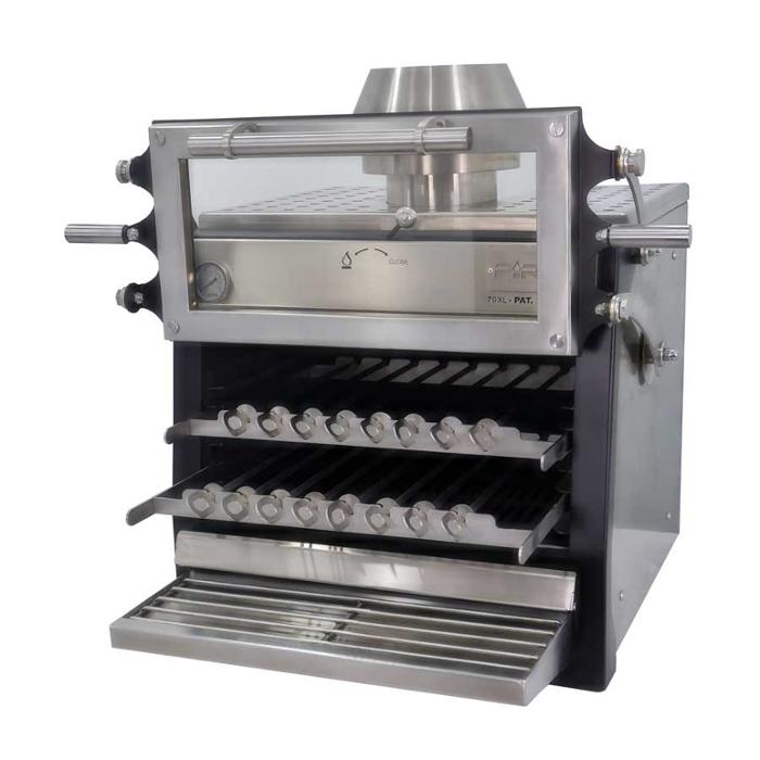 Фурна-барбекю на дървени въглища PIRA-70 XL LUX ED, настолна - kuhnensko.com Фурна-барбекю на дървени въглища PIRA-70 XL LUX ED, настолна