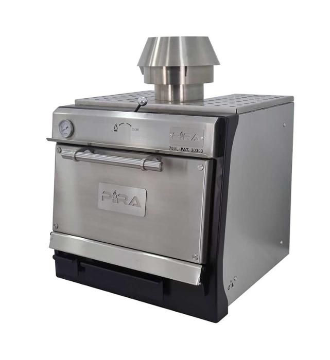 Фурна-барбекю на дървени въглища PIRA-70 XL LUX SD, настолна