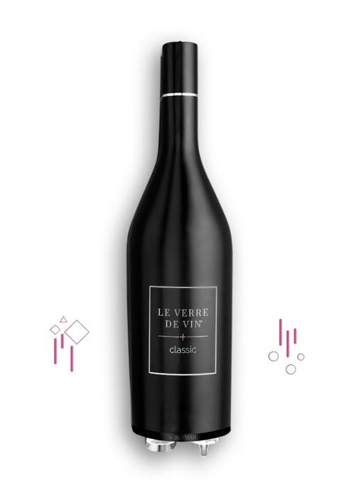 LE VERRE DE VIN+ classic за съхранение на тихи и пенливи винa в отворени бутилки, черна, стенна - kuhnensko.com LE VERRE DE VIN+ classic за съхранение на тихи и пенливи винa в отворени бутилки, черна, стенна