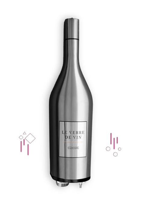 LE VERRE DE VIN+ classic за съхранение на тихи и пенливи винa в отворени бутилки, стоманена, стенна - kuhnensko.com LE VERRE DE VIN+ classic за съхранение на тихи и пенливи винa в отворени бутилки, стоманена, стенна