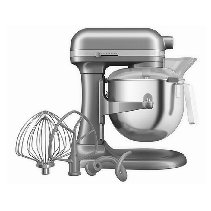 Планетарен миксер Heavy Duty, 6,6 л, сив