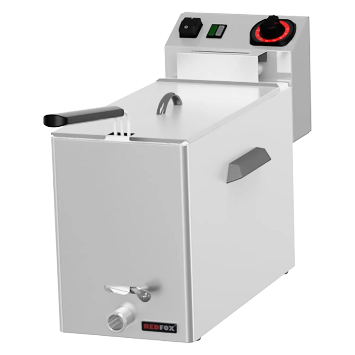 Електрически фритюрник за риба, с кранче за източване, 248х546, 3,4 kW - kuhnensko.com Електрически фритюрник за риба, с кранче за източване, 248х546, 3,4 kW