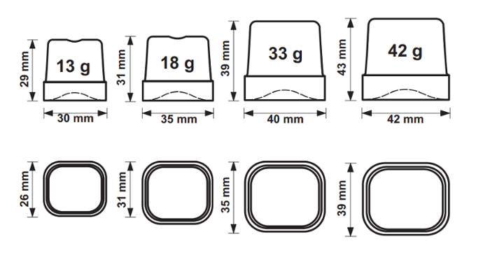 Ледогенератор за лед тип кубче Full Cube 18 г, 49 кг/24 ч, бин 16 кг, водно охлаждане