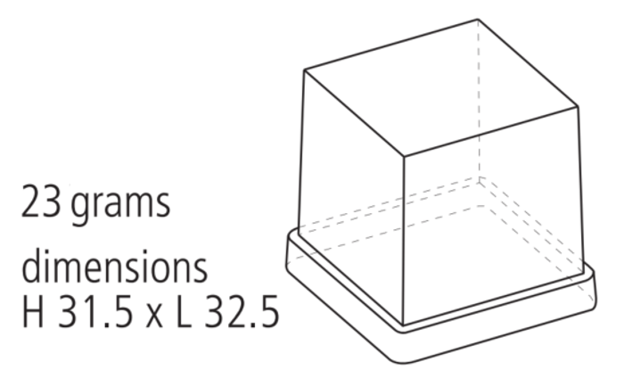 Ледогенератор за лед тип кубче Full Square Cube 23 г, 155 кг/24 ч, без бин, въздушно охлаждане