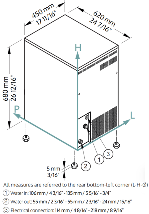 Ледогенератор за гранулиран лед 65 кг/24 ч, въздушно охлаждане - kuhnensko.com Ледогенератор за гранулиран лед 65 кг/24 ч, въздушно охлаждане