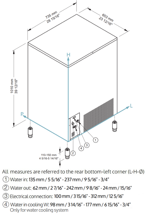 Ледогенератор за лед тип кубче Flat Cube 7 г, 95 кг/24 ч, въздушно охлаждане - kuhnensko.com Ледогенератор за лед тип кубче Flat Cube 7 г, 95 кг/24 ч, въздушно охлаждане