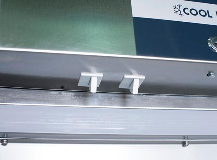 Среднотемпературен хладилен шкаф, GN2/1, енергиен клас B, INOX