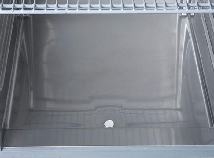 Среднотемпературен хладилен шкаф, GN2/1, енергиен клас B, INOX