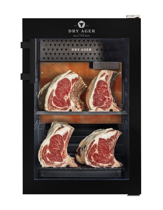 Хладилна витрина за сухо зреене, Premium S с LED Salt Wall, 20 кг, черна