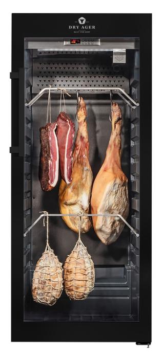 Хладилна витрина за сухо зреене, Premium S, 100 кг, черна - kuhnensko.com Хладилна витрина за сухо зреене, Premium S, 100 кг, черна