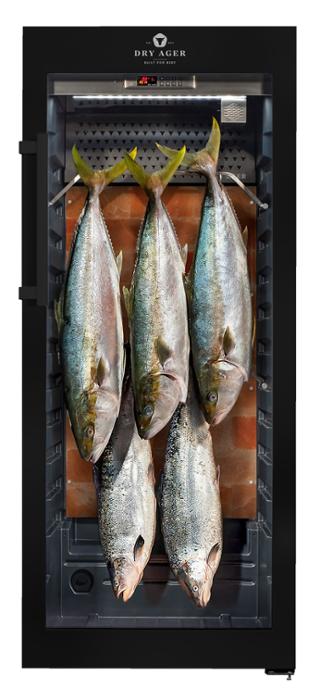 Хладилна витрина за сухо зреене, Premium S с LED Salt Wall, 100 кг, черна