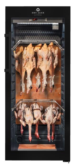 Хладилна витрина за сухо зреене, Premium S с LED Salt Wall, 100 кг, черна