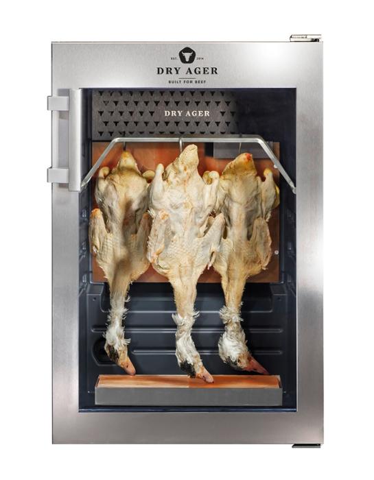 Хладилна витрина за сухо зреене, Premium S с LED Salt Wall, 20 кг, неръждаема - kuhnensko.com Хладилна витрина за сухо зреене, Premium S с LED Salt Wall, 20 кг, неръждаема