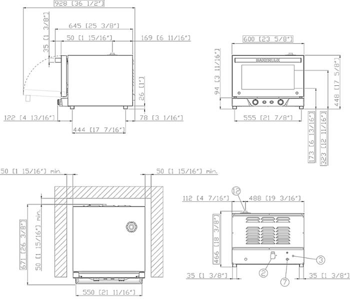 Конвектомат с 3 нива 460х330 мм, BAKERLUX Classic Manual - kuhnensko.com Конвектомат с 3 нива 460х330 мм, BAKERLUX Classic Manual