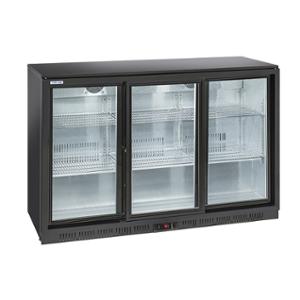 Подбарова хладилна витрина с 3 плъзгащи стъклени врати, H=900 мм, клас E