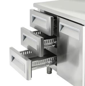 Чекмеджета комплект 3 х 1/3 за хладилни маси SR/SRG, за монтаж вляво