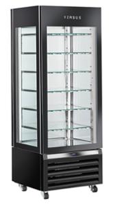 Хладилна витрина за сладолед, статична с 1 врата, 440 л, клас B, черна