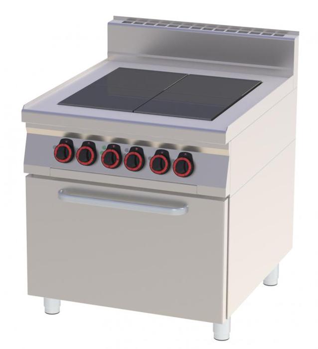 Електрическа печка с четири свързани плочи и статична фурна - kuhnensko.com Електрическа печка с четири свързани плочи и статична фурна