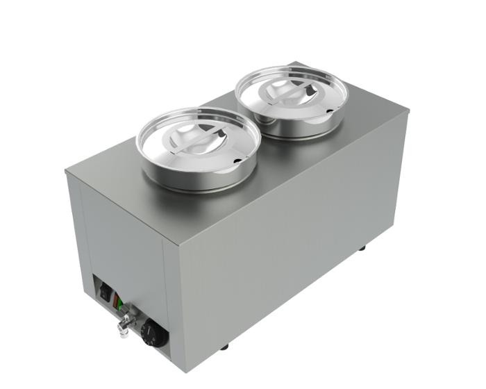 Отоплител за супа, 2x4,5 л., с кранче за източване - kuhnensko.com Отоплител за супа, 2x4,5 л., с кранче за източване